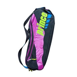Vintage Prince Tennis Racquet Bag Neon Pink Blue Lime Green 90s Retro Sport Bag
